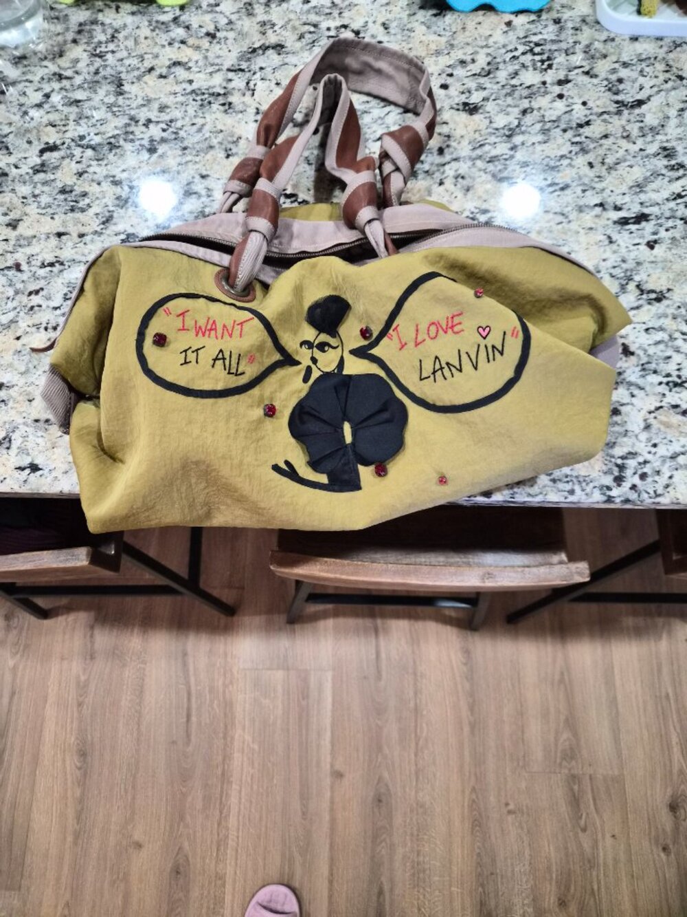 Lanvin tote shoulder fabric bag - Picture 2 of 13